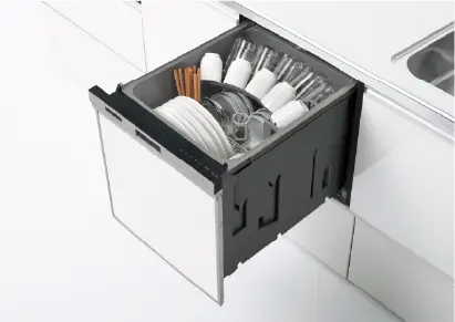 プルオープン式食器洗い乾燥機